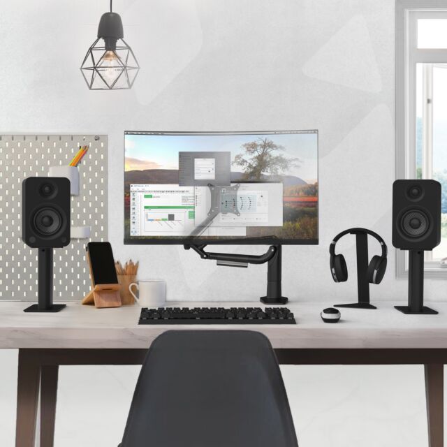 Kanto SP9 Desktop Speaker Stands 9 Inch in Black