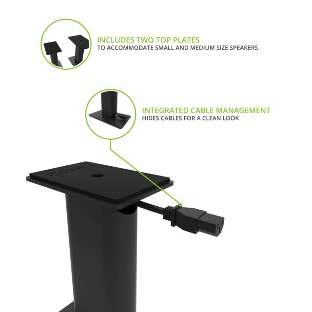Kanto SP9 Desktop Speaker Stands 9 Inch in Black