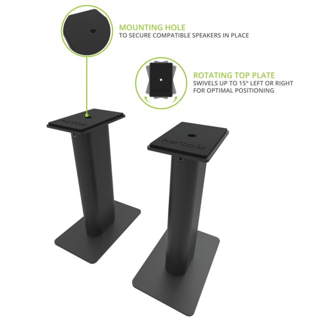 Kanto SP9 Desktop Speaker Stands 9 Inch in Black
