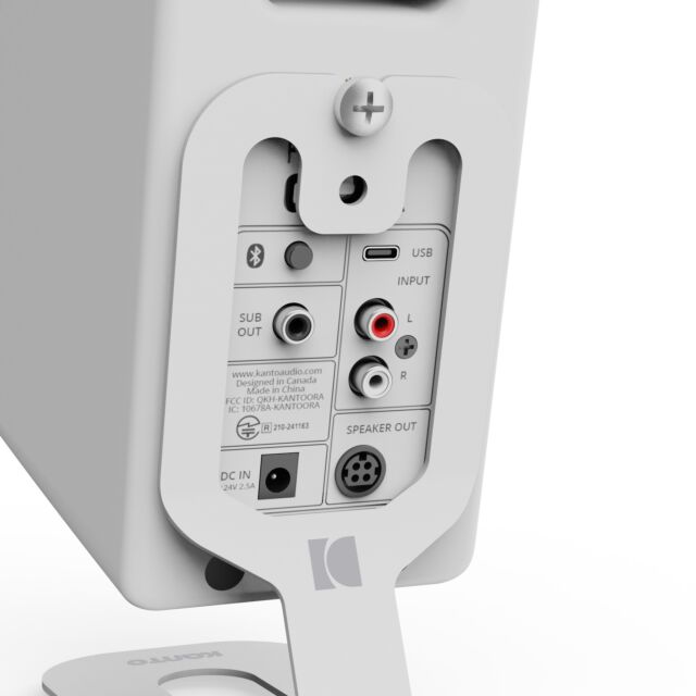 Kanto SU2W Kanto Su2 Rear-Mounted Desktop Stands White