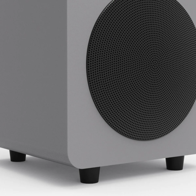 Kanto SUB6 Vinyl Subwoofer Matte Grey
