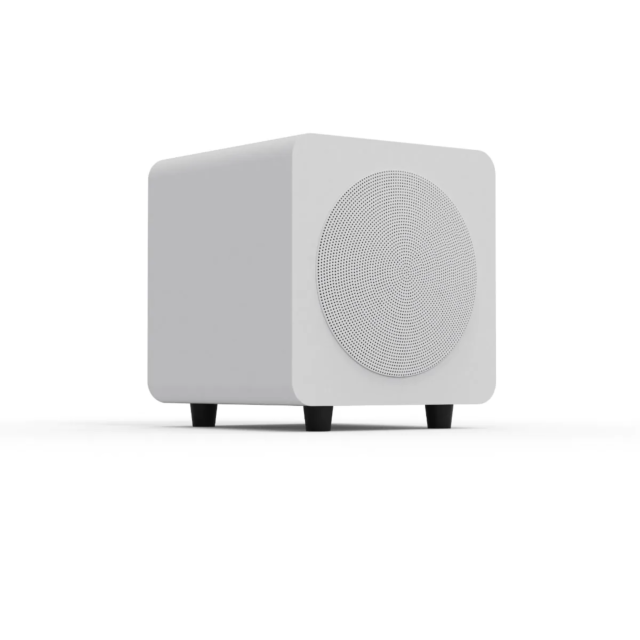 Kanto Sub6 Vinyl Subwoofer Matte White with White Grill