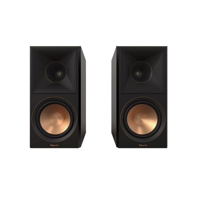 Klipsch RP-600M II Bookshelf Speakers in Ebony Finish: High Performance Meets Elegant Design