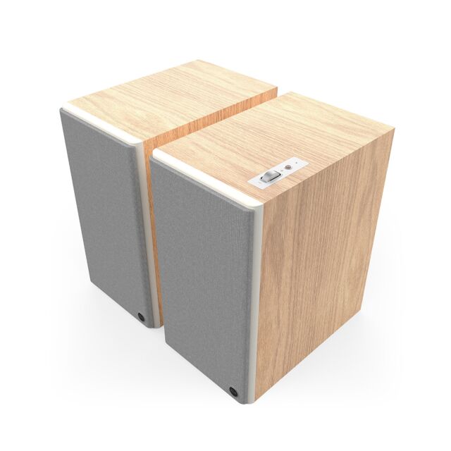 Klipsch THE NINE S2 Dolby Atmos 8 Inch Powered Speakers Pair Red Oak