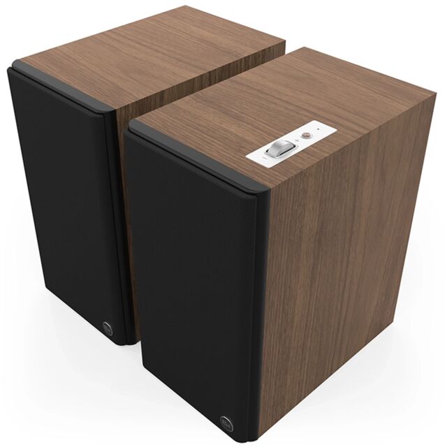 Klipsch THE NINES Mark 2 Dolby Atmos 8 Inch Powered Speakers Pair Walnut