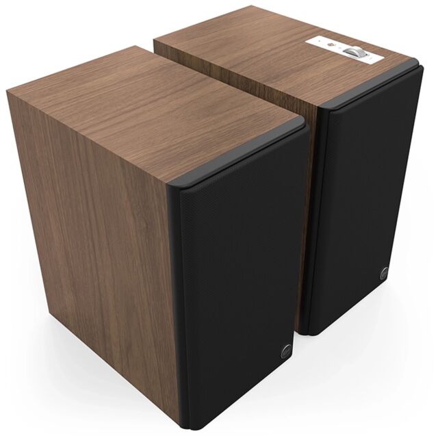 Klipsch THE NINES Mark 2 Dolby Atmos 8 Inch Powered Speakers Pair Walnut