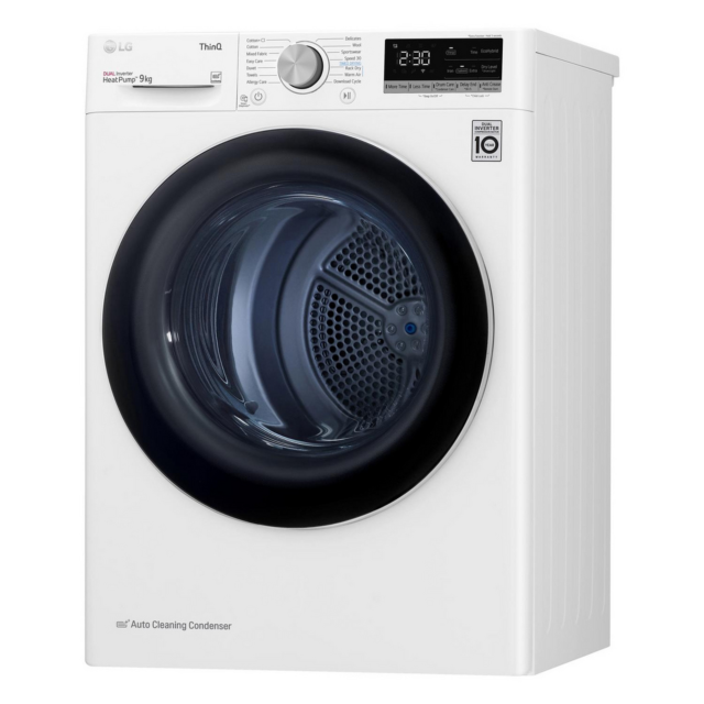 LG FDV709W 9kg Tumble Dryer White