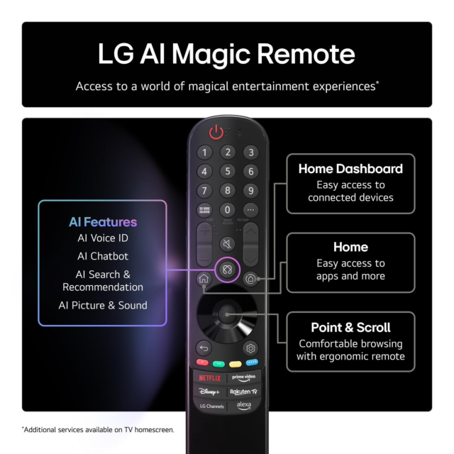 LG OLED42C55LA.AEK 42inch 4K Ultra HD OLED evo AI C5 Smart TV