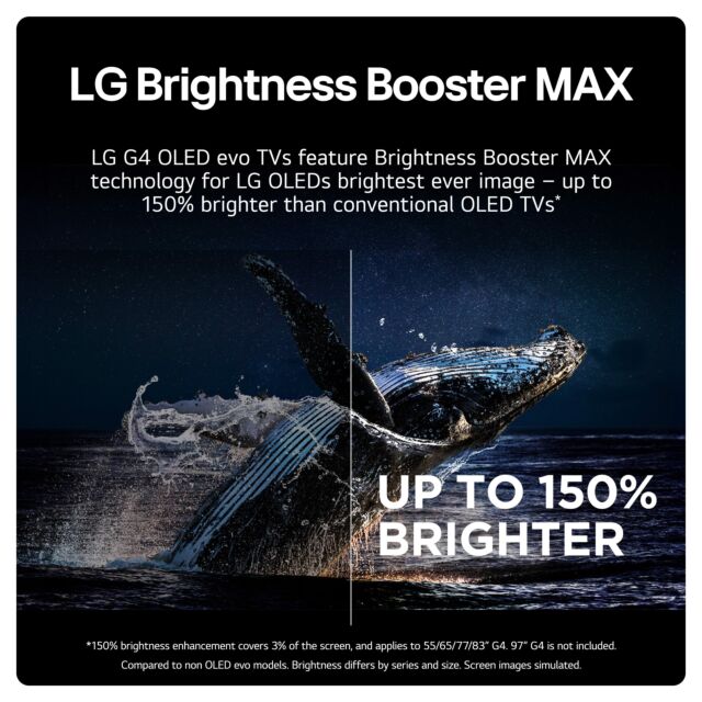 LG OLED55G45LW.AEK 55inch 4K OLED EVO Smart TV - Wall Mount version