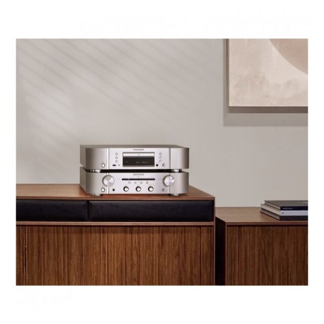 Marantz PM6007 Integrated Amp & CD6007 CD Player Hi-Fi Package Silver Gold