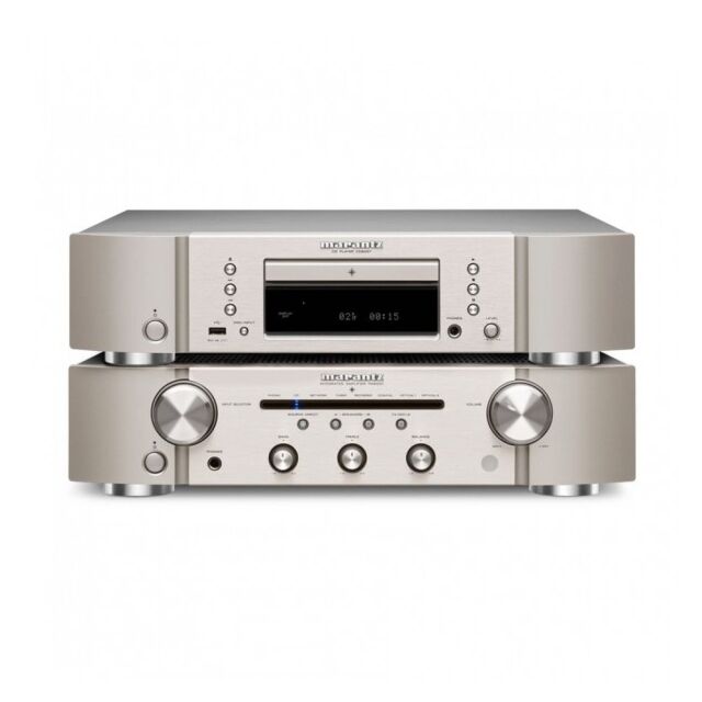 Marantz PM6007 Integrated Amp & CD6007 CD Player Hi-Fi Package Silver Gold