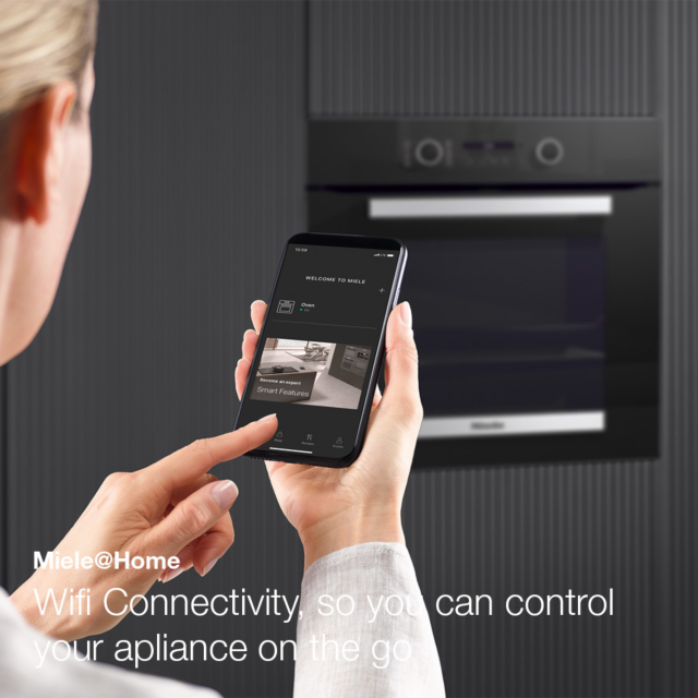 Miele H 2465 BP 59.5cm Built-In Electric Oven Black