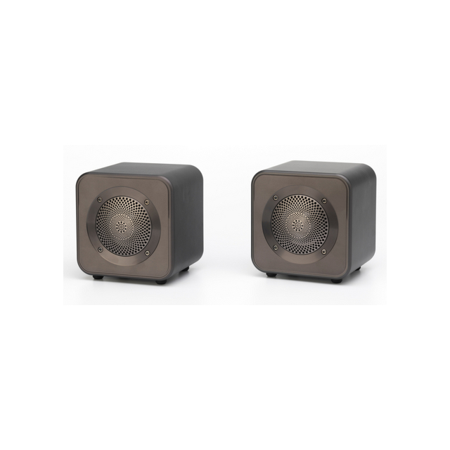 Mitchell Acoustics UStream Go Pair Portable active stereo wireless Speakers - Gun Metal Grey