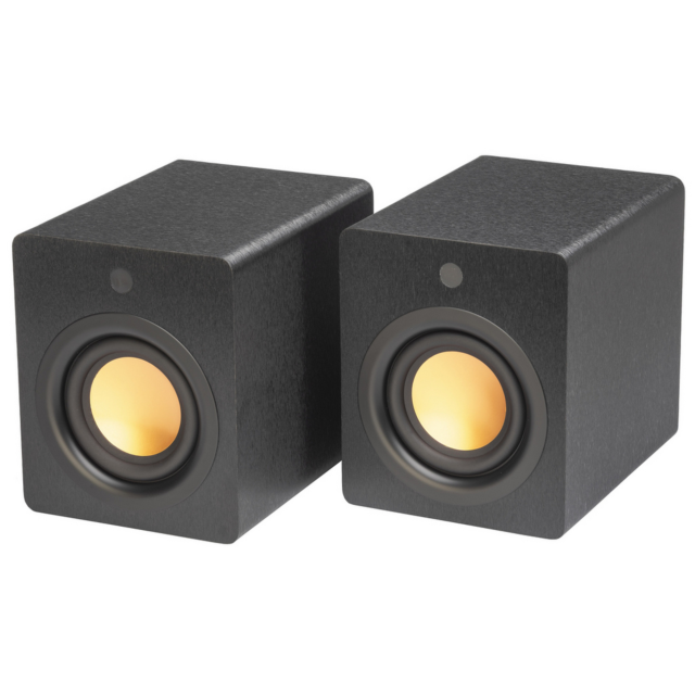 Mitchell Acoustics Ustream Cube Active stereo wireless Speakers - Black