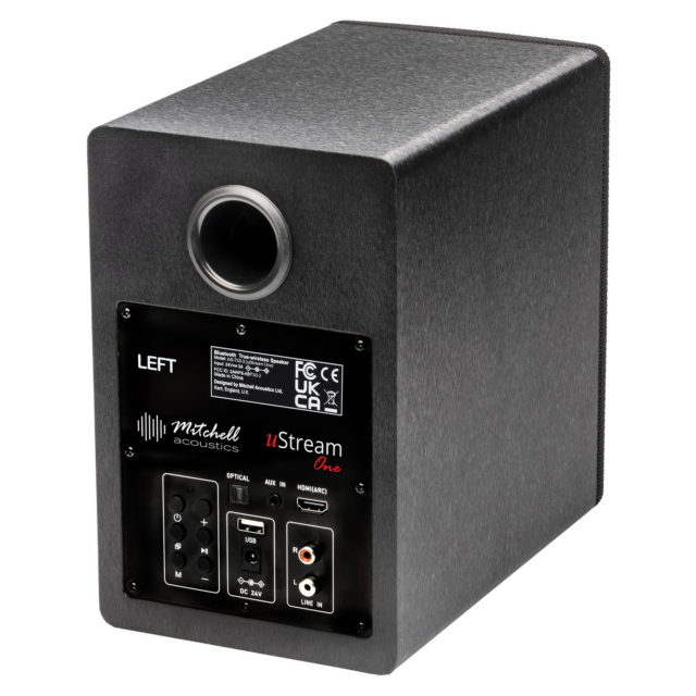 Mitchell Acoustics UStream One Active stereo wireless Speakers - Black