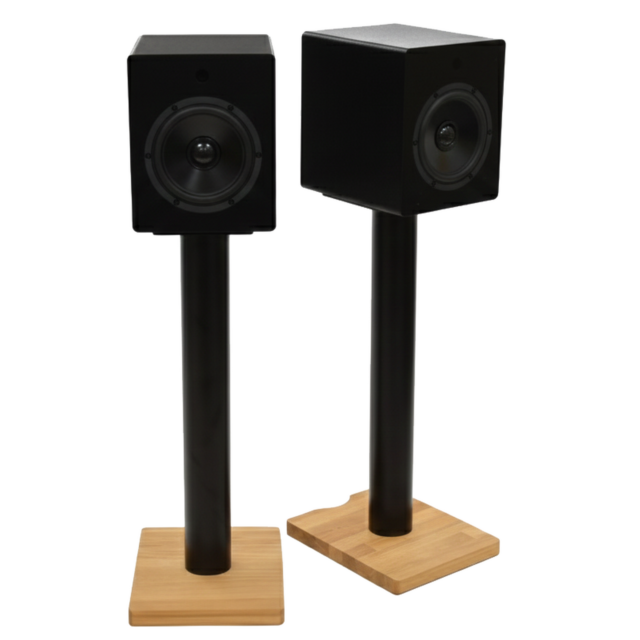 Mitchell Acoustics 7020200 uStream Speaker Floor Stands - Black