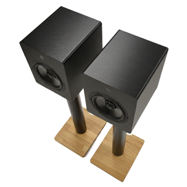 Mitchell Acoustics 7020200 uStream Speaker Floor Stands - Black