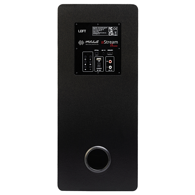 Mitchell Acoustics UStream Three Active stereo wireless Speakers - Black