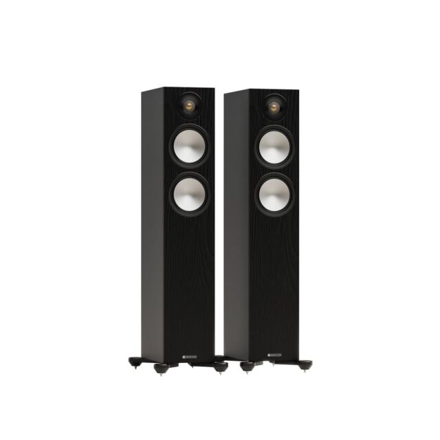 Monitor Audio 7G Bronze 300 Floorstanding Speakers Black Pair