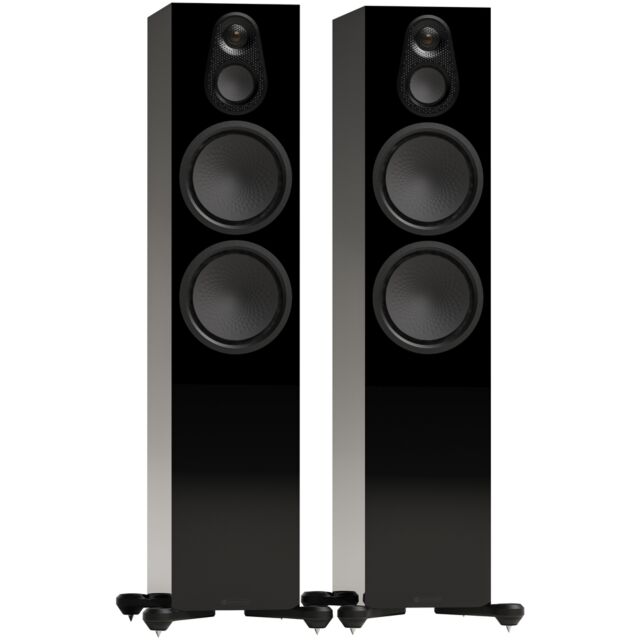 Monitor Audio Silver 500 8G Floorstanding Speakers Pair High Gloss Black