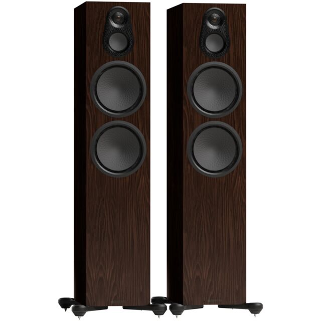 Monitor Audio Silver 500 8G Floorstanding Speakers Pair Walnut