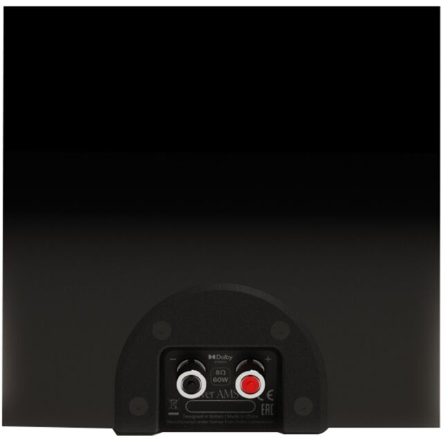 Monitor Audio SILVERAMS8G-BK Silver 8G Dolby Atmos Enabled Speakers Pair High Gloss Black (SS8GAMSBG