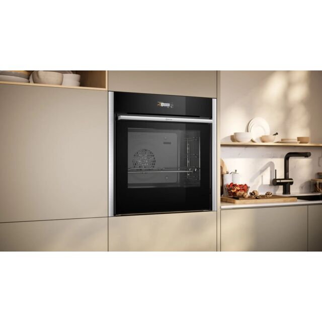 Neff B54CR31N0B 59.6cm Built In Electric Single Oven - Stainless Steel