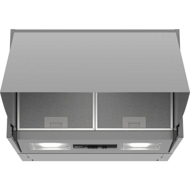 Neff D64MAC1X0B 60cm, 3 speed, push buttons, LED lights, high extraction rate. Optional Recirculatin