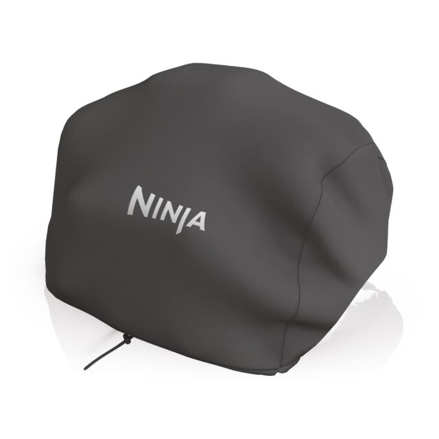 Ninja OG901UKCOVKIT Electric BBQ Grill & Smoker with Cover and Woodfire Pellets  - Black/Blue