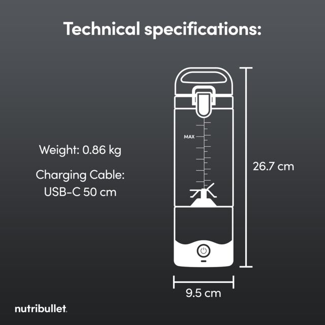 Nutribullet 2777 McLaren Portable Blender in Grey