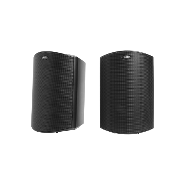 Polk Atrium 5 All-weather Outdoor Loudspeakers with 5 inch Drivers Pair Black