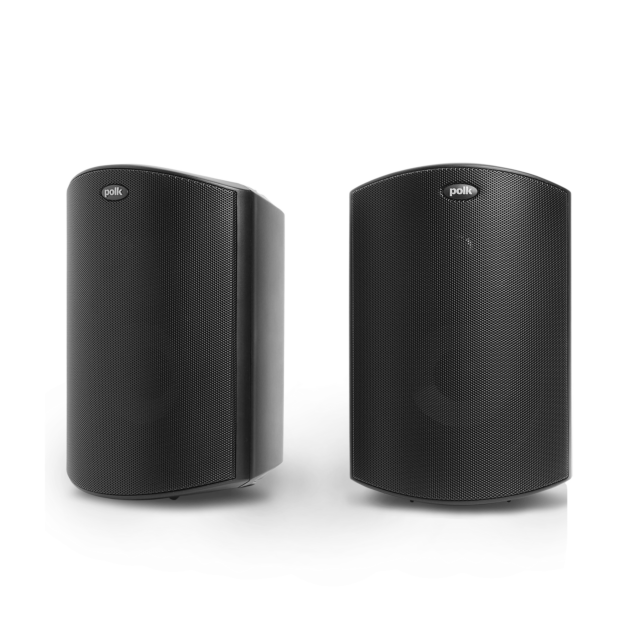 Polk Atrium 6 All-Weather Outdoor Loudspeakers with 5.25-Inch Drivers Pair Black