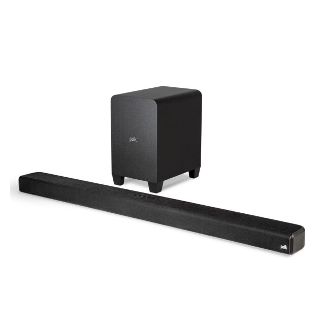 Polk SIGNA S4 TV Soundbar + Subwoofer - Black