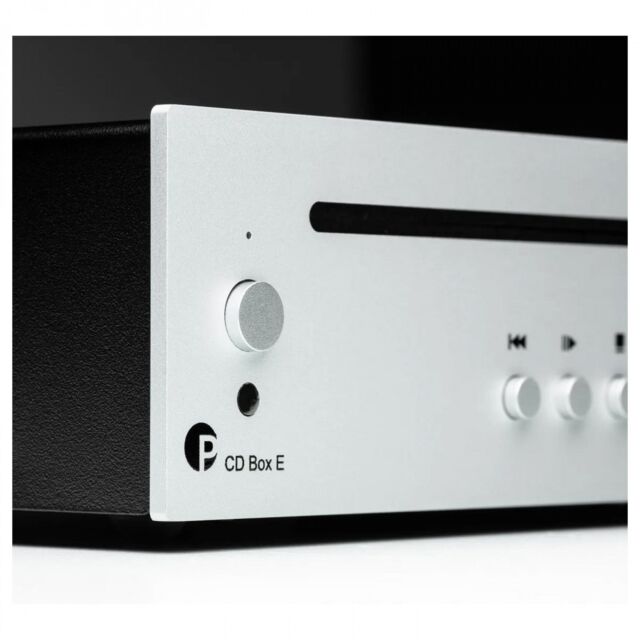 Pro-Ject CD Box E Ultra Compact Entry Level CD Player with Real Red Book CD-DA Drive Silver