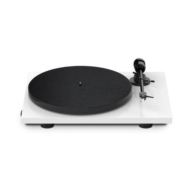 Pro-Ject Audio Systems E1 Plug and Play Turntable with Built-in Phono Preamp and Bluetooth 5.0 Transmitter in White