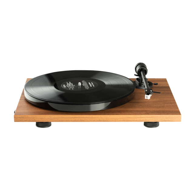 Pro-Ject Audio Systems E1 Plug and Play Turntable with Built-In Phono Stage in Walnut