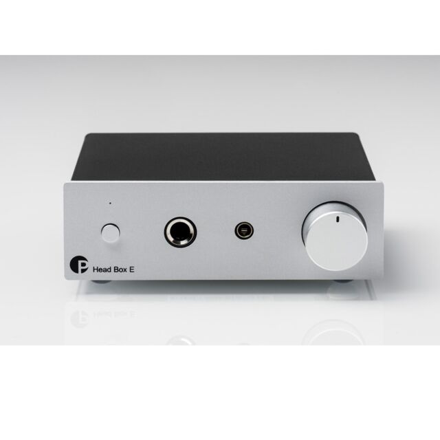 Pro-Ject Head Box E Micro-Sized Headphone Amplifier Silver