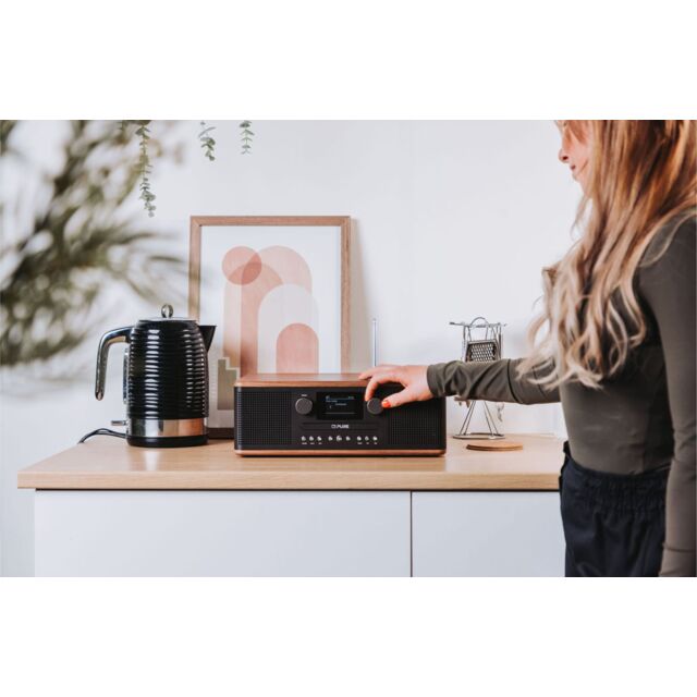 Pure Claasic C-D6 Dab+/Fm Radio With CD & Bluetooth in Coffee Black
