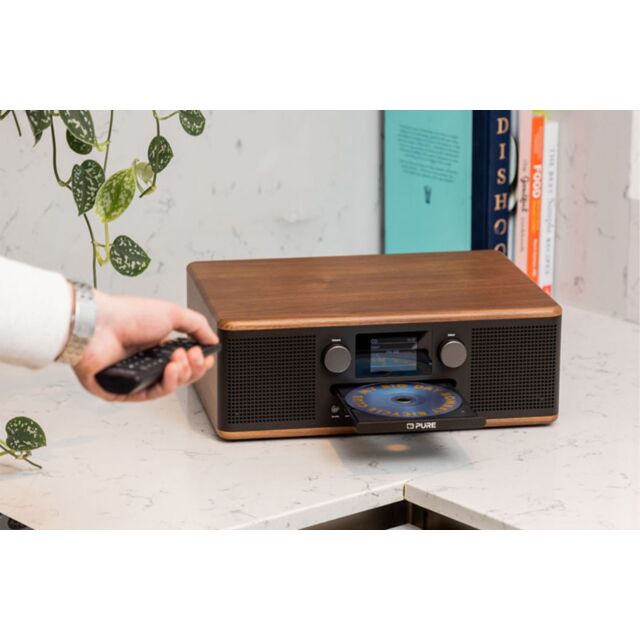 Pure Claasic C-D6 Dab+/Fm Radio With CD & Bluetooth in Coffee Black