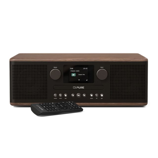 Pure Claasic C-D6 Dab+/Fm Radio With CD & Bluetooth in Coffee Black
