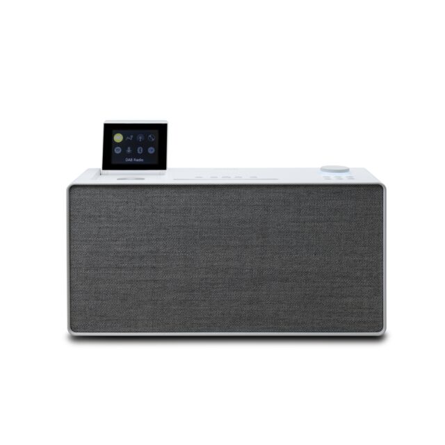 Pure Evoke Home all in one music system with Bluetooth, WiFi, DAB/FM Radio & CD in Cotton white