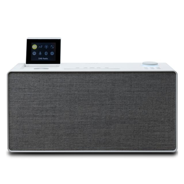 Pure Evoke Home all in one music system with Bluetooth, WiFi, DAB/FM Radio & CD in Cotton white