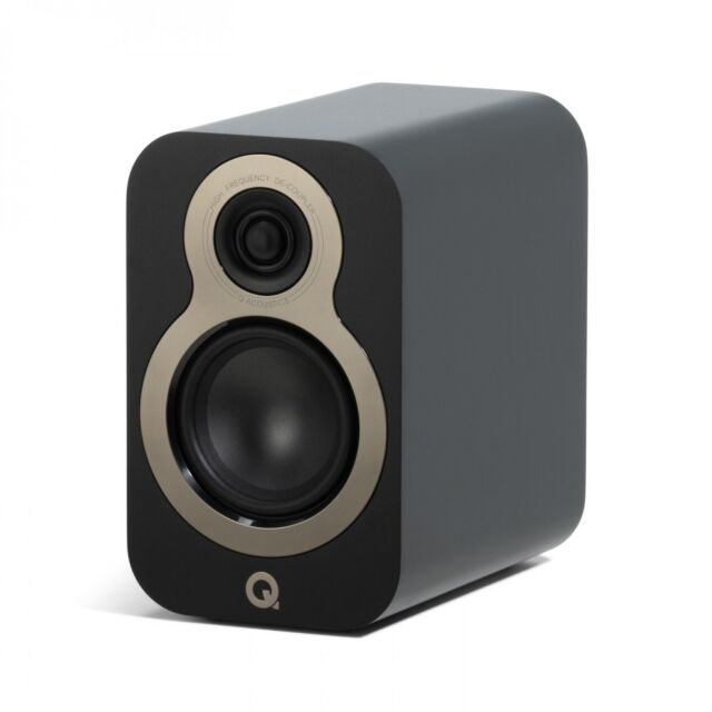 Q Acoustics 3010C 4 Inch Bookshelf Speakers Pair in Satin Black