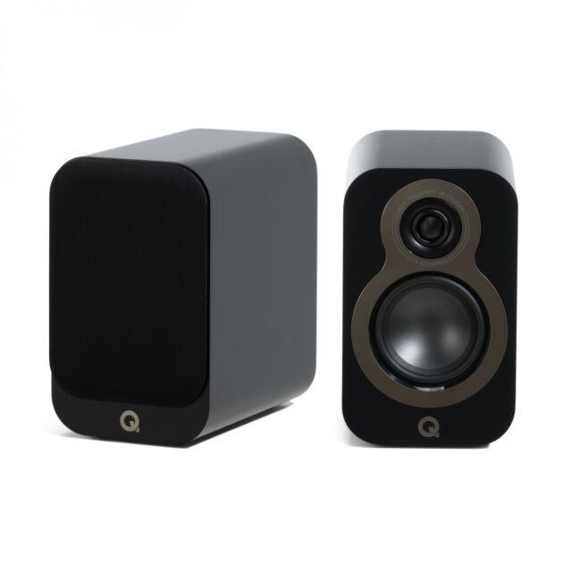 Q Acoustics 3010C 4 Inch Bookshelf Speakers Pair in Satin Black