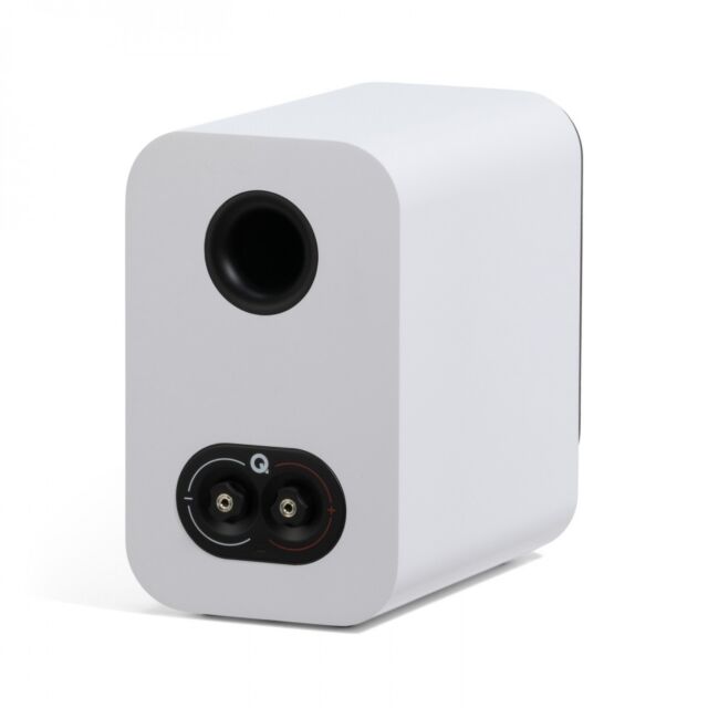 Q Acoustics 3010C 4 Inch Bookshelf Speakers Pair Satin in White