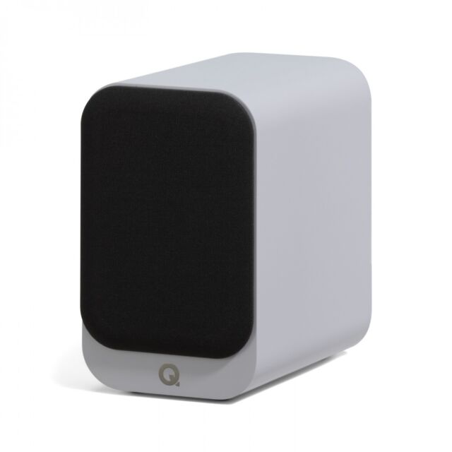 Q Acoustics 3010C 4 Inch Bookshelf Speakers Pair Satin in White