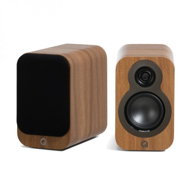 Q Acoustics 3010C 4 inch Bookshelf Speakers Pair in Pin Oak