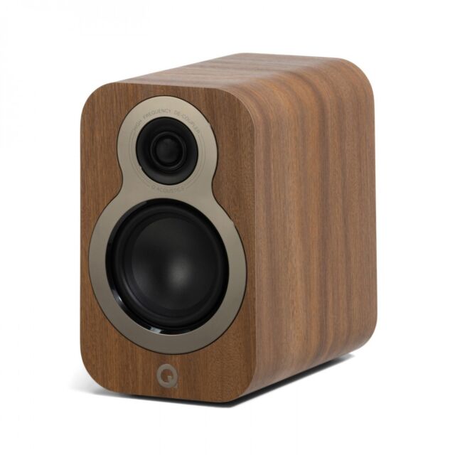 Q Acoustics 3010C 4 inch Bookshelf Speakers Pair in Pin Oak