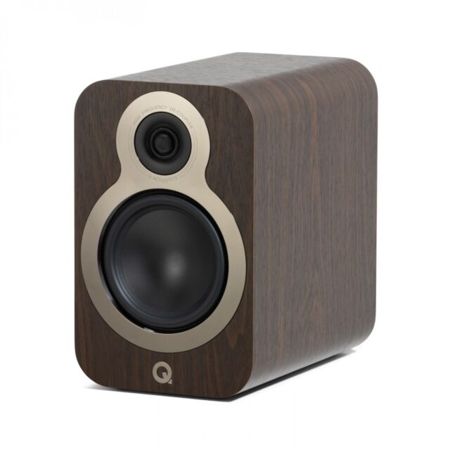 Q Acoustics 3020C 4.75 Inch Bookshelf Speakers Pair Carlo Walnut