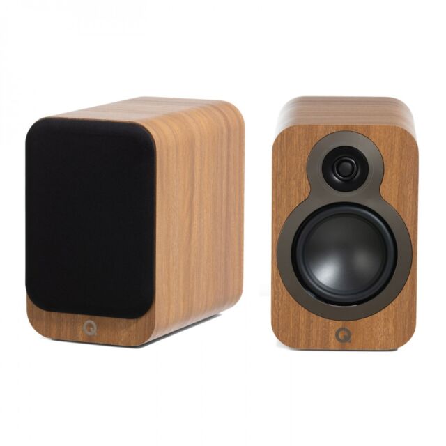 Q Acoustics 3020C 4.75 Inch Bookshelf Speakers Pair Pin Oak